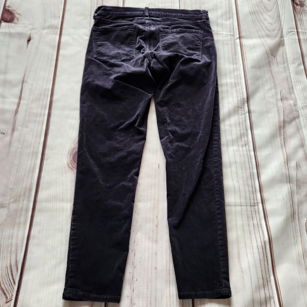 J. Crew "Midrise Skinny Jean In Velvet" Black Texture #B4104, Women's Size 29 - Picture 7 of 12